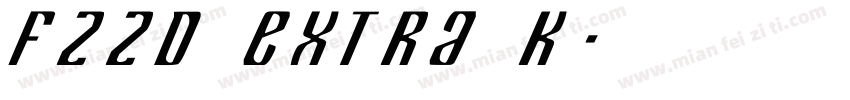 fzzd extra k字体转换